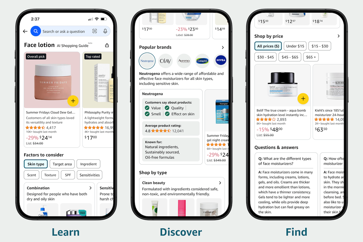 Generative AI in the Amazon shopping experience